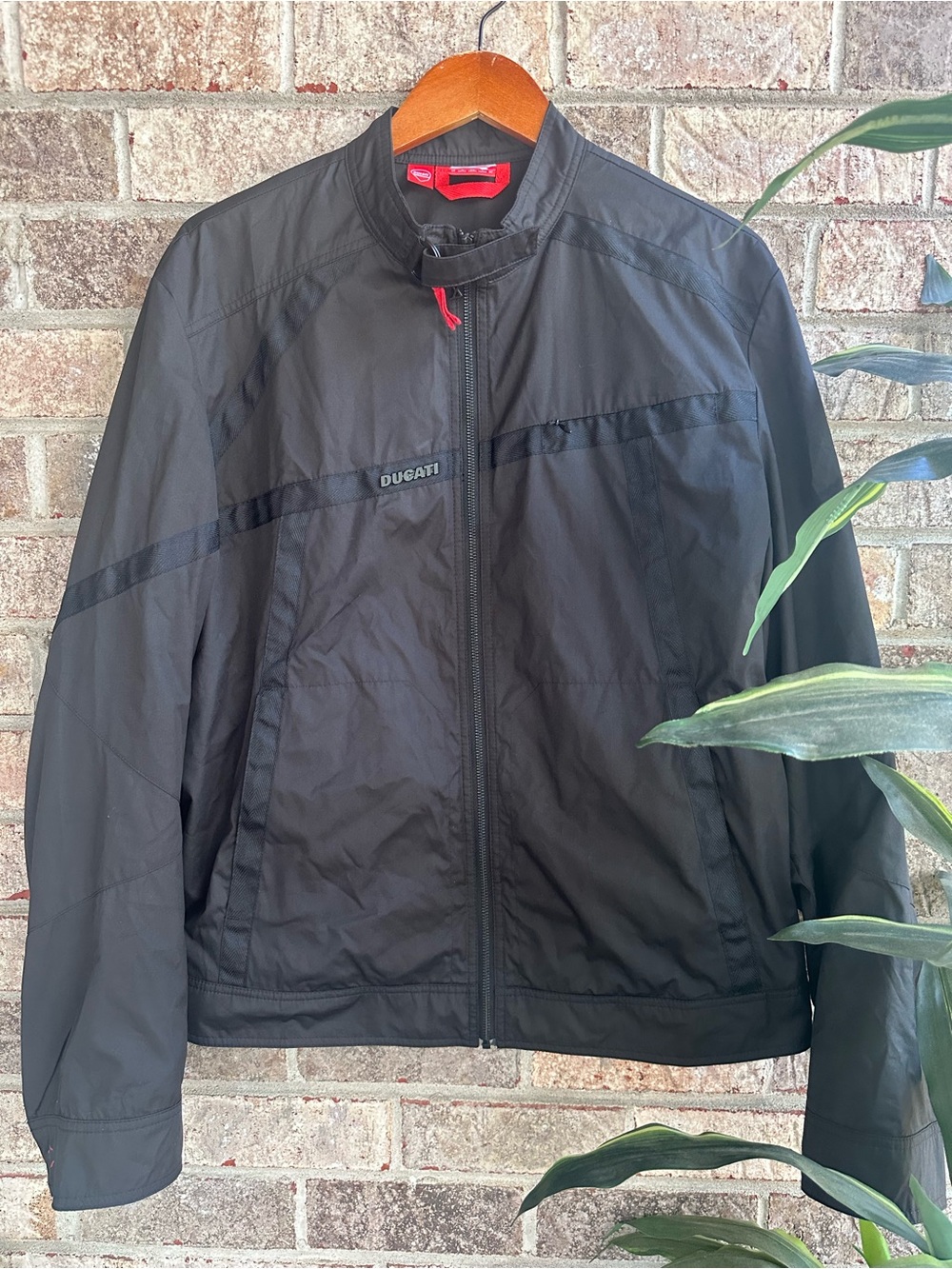 Puma + Ducati Men's Black Lightweight Zip moto Jacket XL